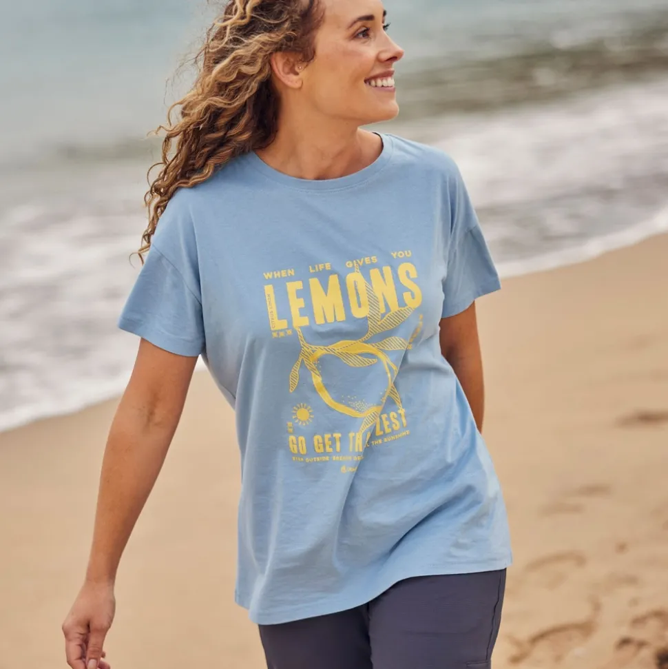 Women's Yago Short Sleeved Top | Nimbus Blue