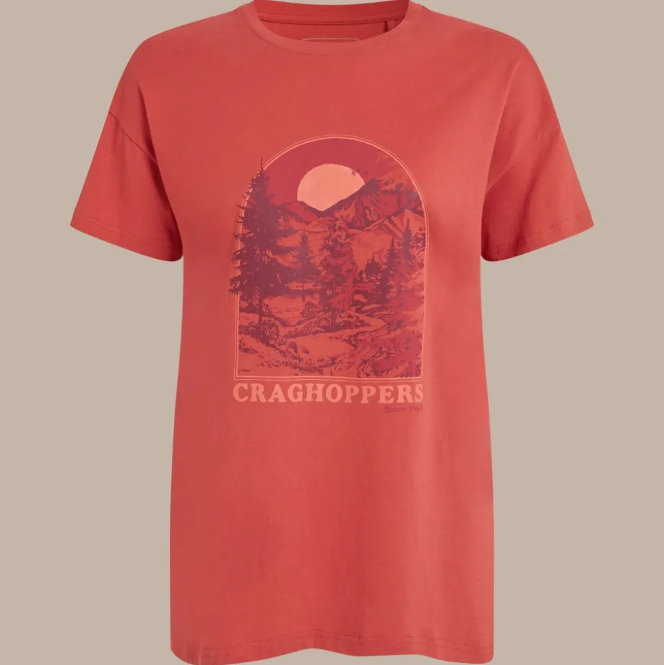 Women's Yago Short Sleeved Top | Compote Red